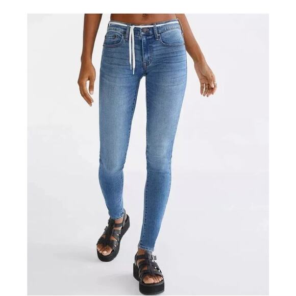 Aeropostale Denim Stretchy High Rise Jeggings Women Jeans Size 4L - Picture 1 of 9